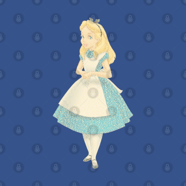 Word Portrait - Alice in Wonderland by RandomGoodness