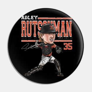 Adley Rutschman Baltimore Cartoon Pin