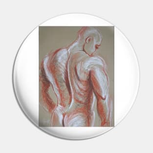 Man Nude Figure 4 Pin