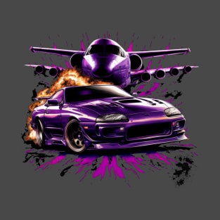 Supra with plane crash ( phonk) T-Shirt