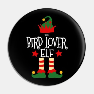 Bird Lover Elf Matching Family Group Christmas Party Pajamas Pin