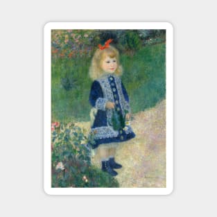 Auguste Renoir A Girl with a Watering Can 1876 Painting Magnet