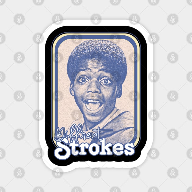 Diff'rent Strokes  // Retro 80s Aesthetic Fan Design Magnet by DankFutura