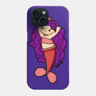 Cute Mermaid Illustration Phone Case