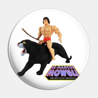 He-Mancub Mowgli and Battlecat Bagheera Pin