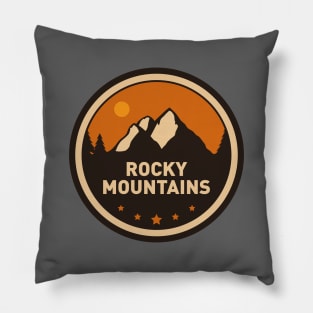 Rocky Mountains Badge Pillow