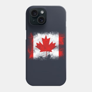 Canada flag isolated Phone Case