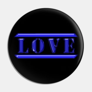 Love Blue Pin