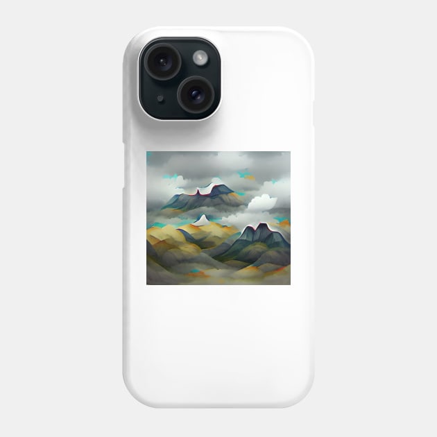 Green Hills Concept Phone Case by Mihadom
