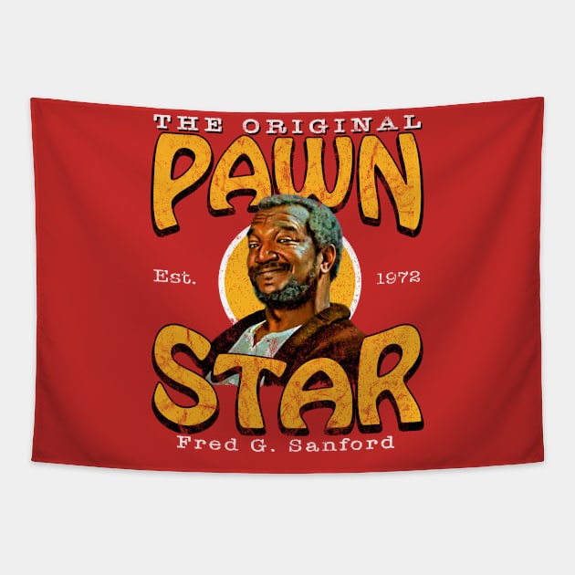 Sanford and Son The Original Pawn Star Worn Out Tapestry by Alema Art