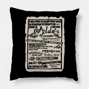 Aldo's Hideaway Nightclub Lyndhurst NJ Pillow