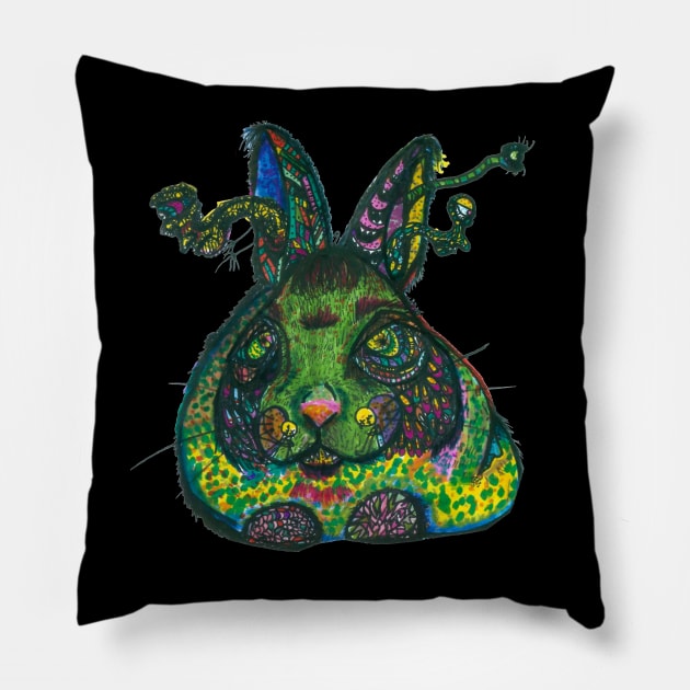 Seen Shit Bunny Pillow by Banshee Designs 