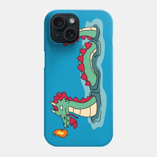 Fire Breathing Water Dragon Phone Case by saradaboru