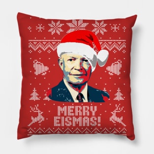 Dwight D Eisenhower Merry Eismas Pillow