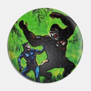 The Black Panther - Shroud over the Forest (Unique Art) Pin