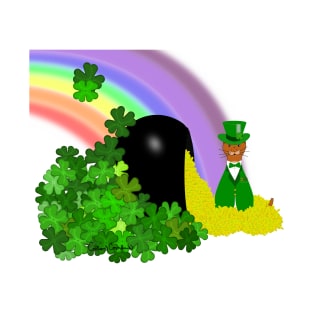 Oliver Finds A Pot Of Gold - Saint Patrick’s Day T-Shirt