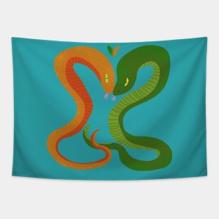 Snake Couple Tapestry