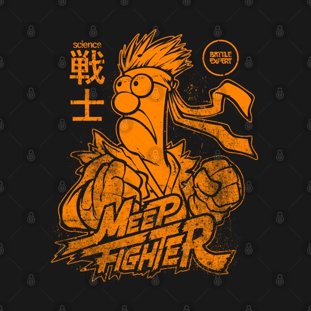 Beaker Meep Japanese Style Orange by Botak Solid Art