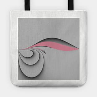 Grey and Rose pink Tote