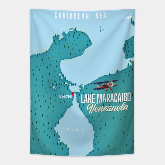 Lake Maracaibo, Venezuela Tapestry by nickemporium1