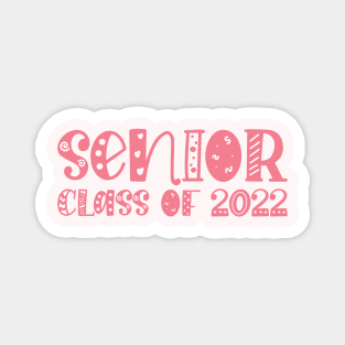 Senior Class of 2022 Graduation Pastel Pink Magnet