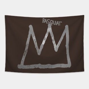 basquiat silver Tapestry