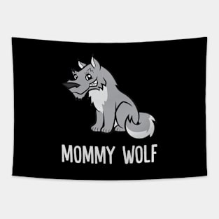 Mommy Wolf Love Wolf Tapestry