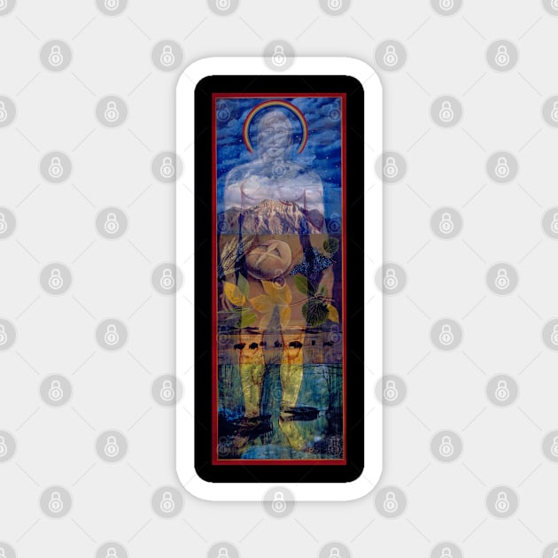 Cosmic Christ Magnet by JBG ICON