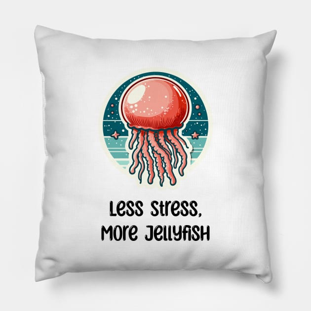 Cannonball Jellyfish Pillow by dinokate