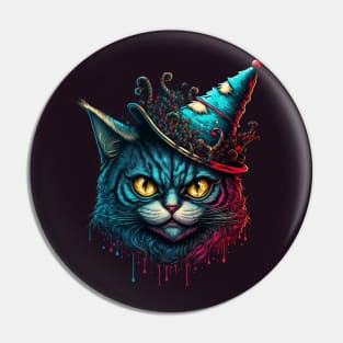 Christmas Angry Cat Pin