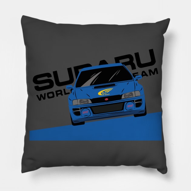 Subaru World Rally Team Pillow by AliceEye555