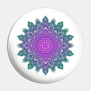 pink and green mandala Pin