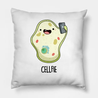 Cellfie Funny Biology Pun Pillow