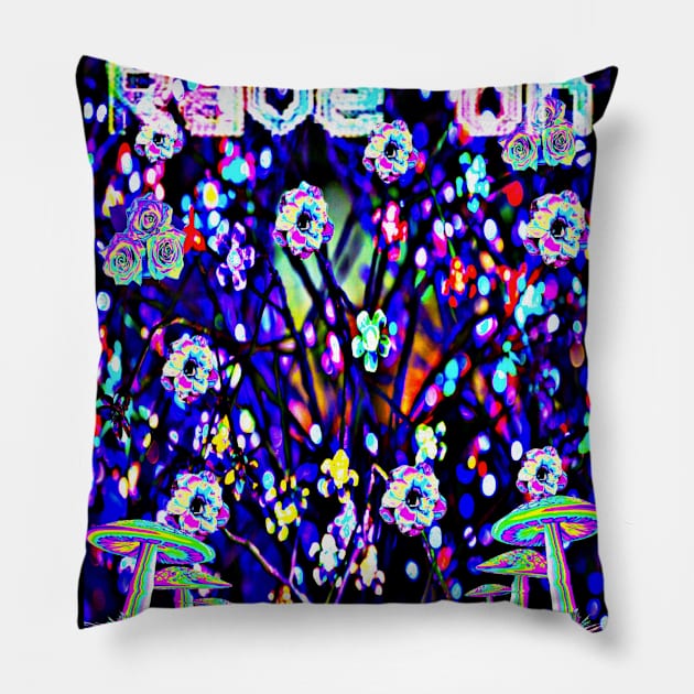 Rave On! Pillow by TheExistenceOfNeon2018