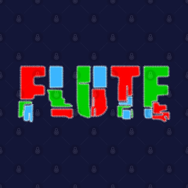 Flute Patchwork Text by Barthol Graphics