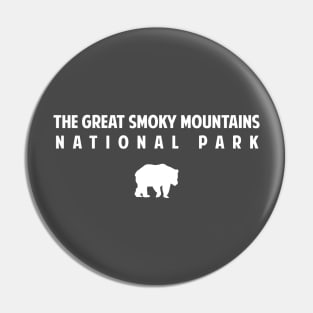 Great Smoky Mountains National Park Bear Retro Pin