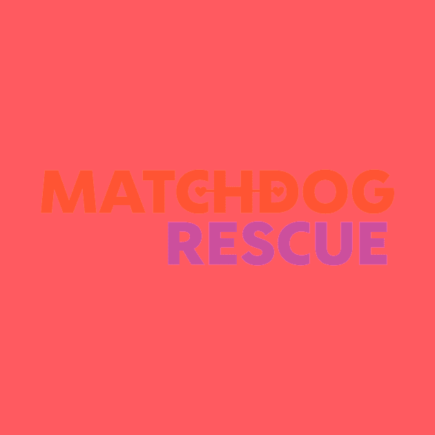 MDR logo orange and pink by matchdogrescue