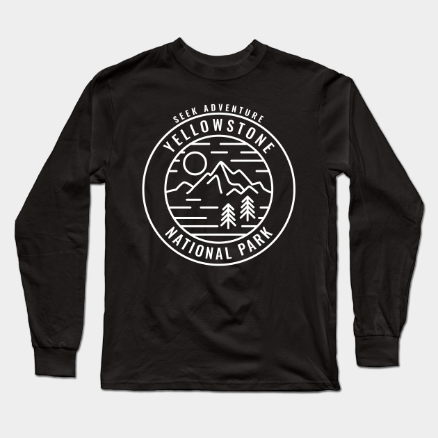 yellowstone national park long sleeve t shirts