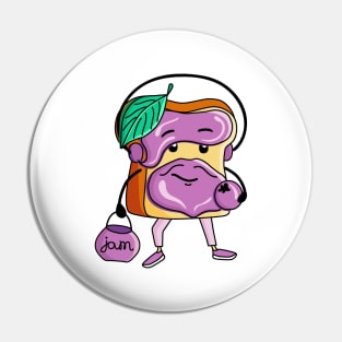 Hipster character Pin