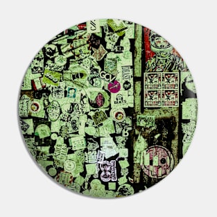 New York City Green Stickers Pin