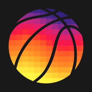 PHX Sunset Basketball - Black T-Shirt