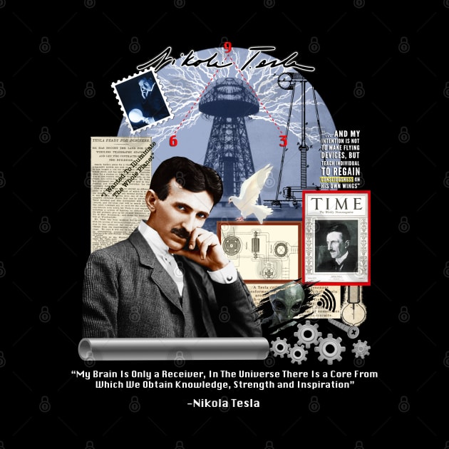 Nikola Tesla Collage by Nirvanax Studio