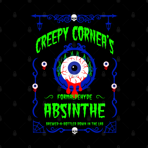 ABSINTHE MONSTERS 13 (CREEPY CORNEA) by GardenOfNightmares