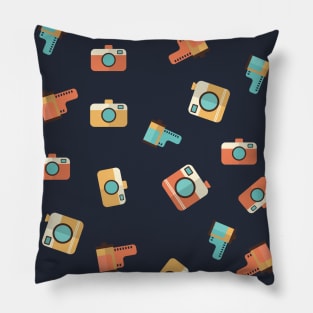 Cameras pattern Pillow