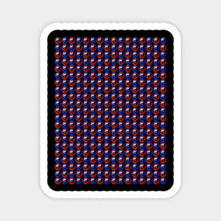 Yin Yang Design - Red-Blue Color Pattern Magnet