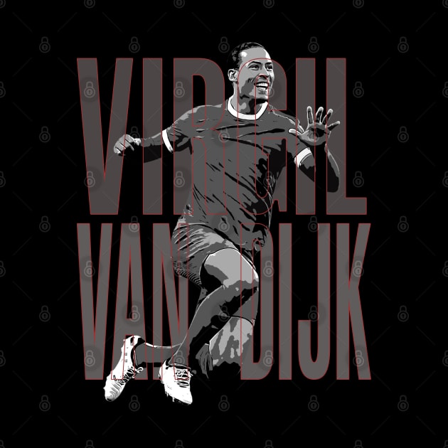 virgil van dijk by StoneSoccer