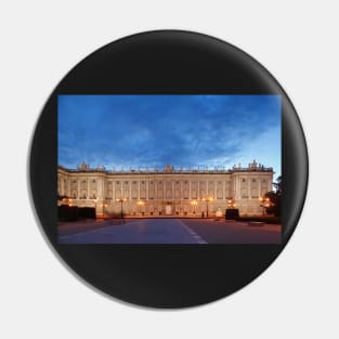 Royal Palace, Palace, Palacio Real, Plaza de Oriente, dusk, Madrid, Spain, Europe Pin