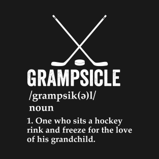 Gramsicle Funny Ice Hockey Grandma Sicle Definition T-Shirt