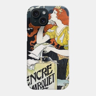 Encre L. Marquet France Vintage Poster 1892 Phone Case