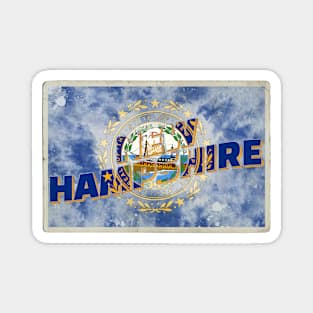 New Hampshire vintage style retro souvenir Magnet